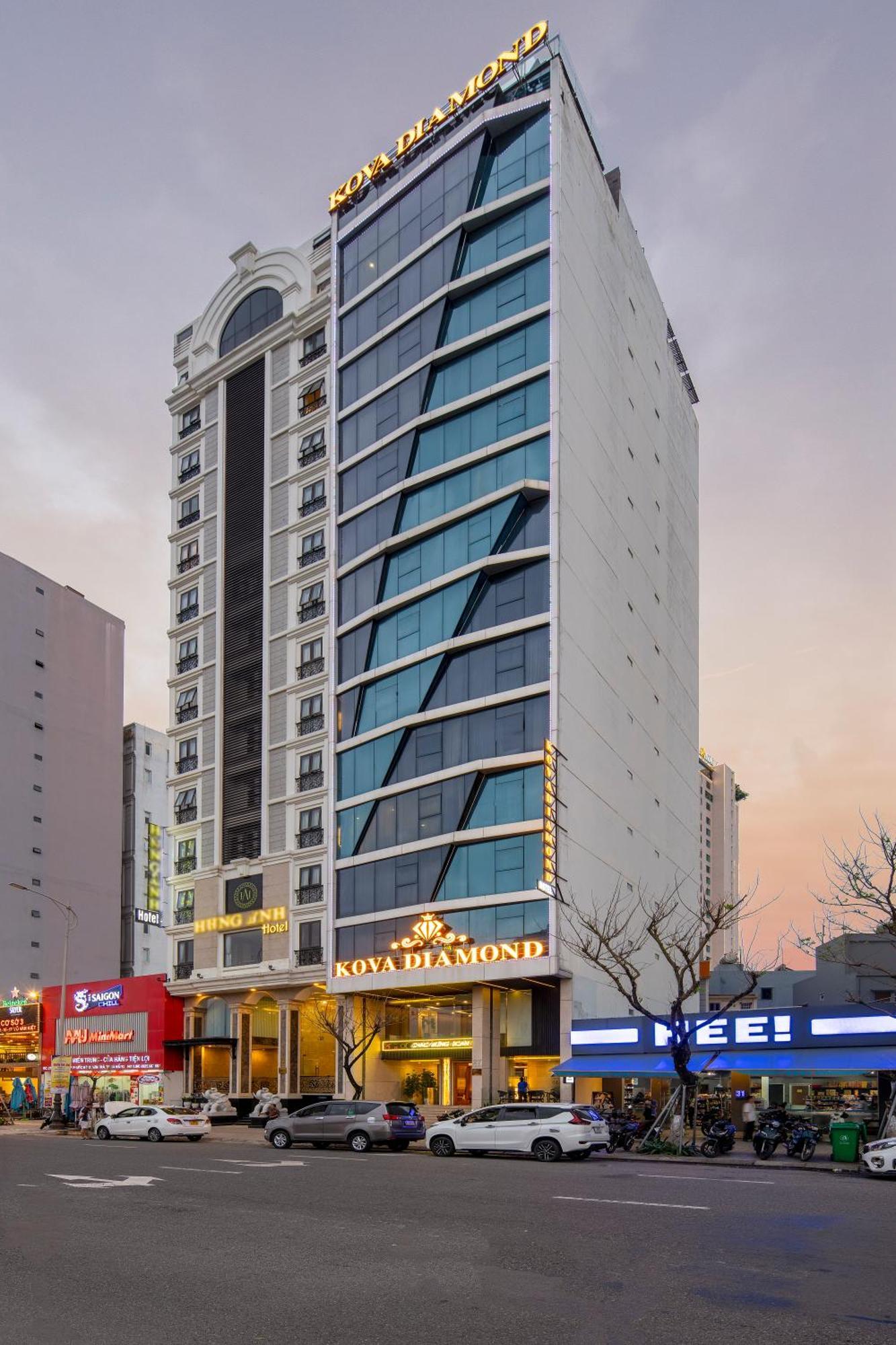 Kova Diamond Hotel ダナン市 エクステリア 写真