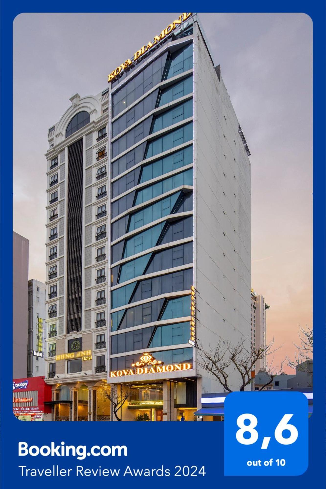 Kova Diamond Hotel ダナン市 エクステリア 写真